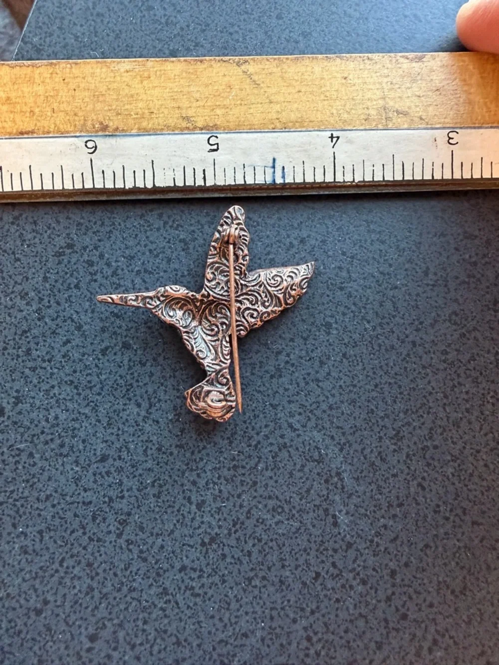 Hummingbird Brooch Pin, Multicolor‎ Rhinestone Pavé crystals with Filigree back